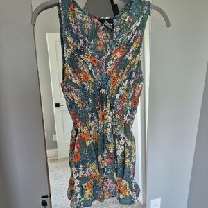 Floral Sleeveless Top - Multicolor